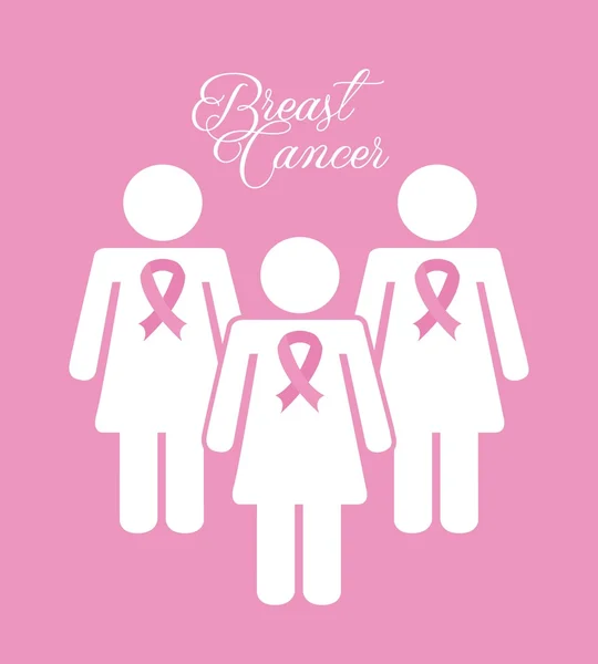 Breast cancer awareness design — Stock vektor