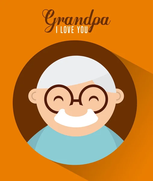 Boldog nagyszülők napját — Stock Vector