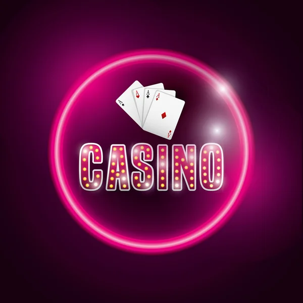 カジノ ギャンブルの概念 — ストックベクタ