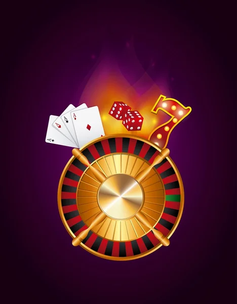 Casino conceito de jogo —  Vetores de Stock