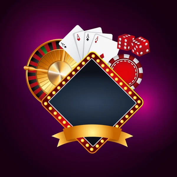 Casino conceito de jogo — Vetor de Stock