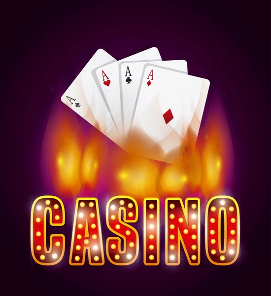 Concept de jeu Casino — Image vectorielle