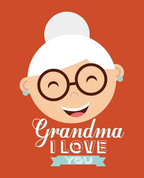 Happy grandparents day — Stock Vector