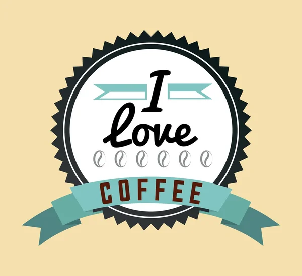 Delicious coffee design — Stock Vector