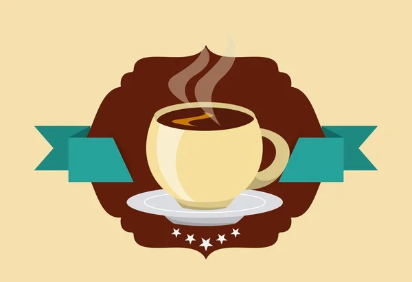 Délicieux design de café — Image vectorielle