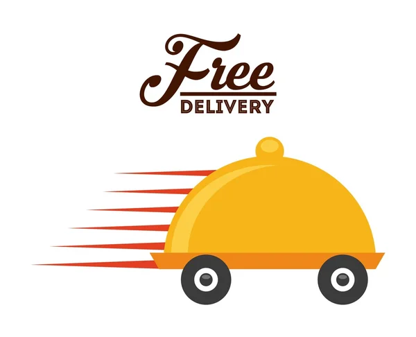 Food delivery design — Stock Vector