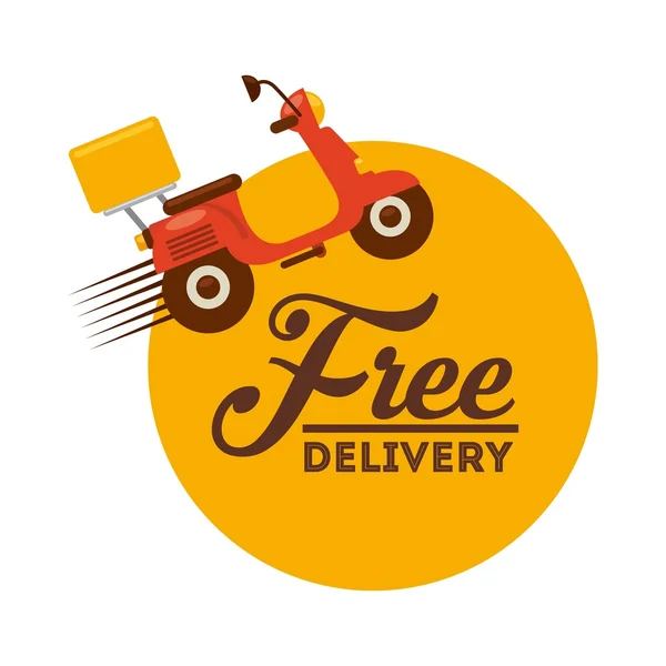 Food delivery design — Stock Vector