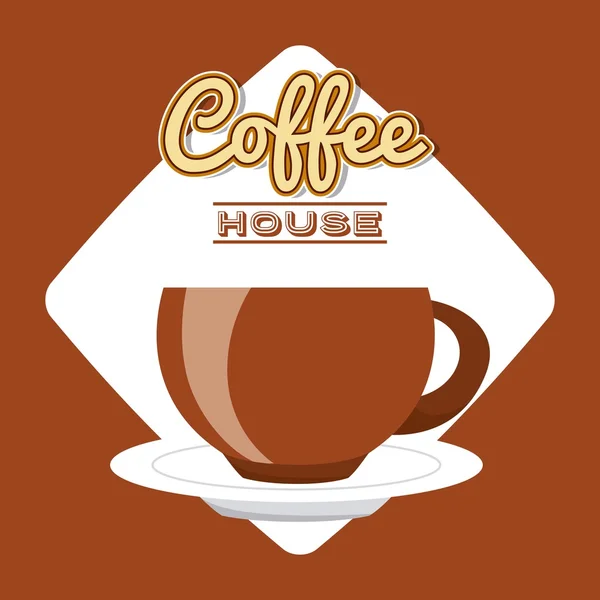 Delicioso diseño de café — Vector de stock