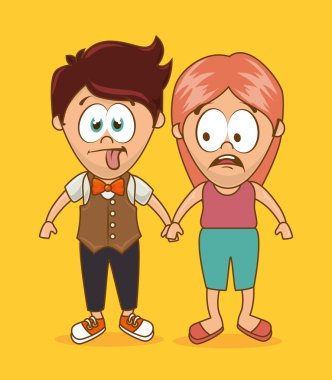 İnsanlar karikatür grafik