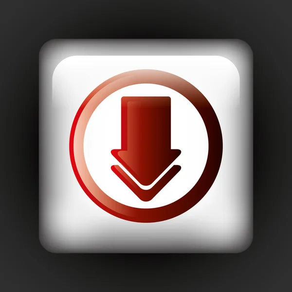 Descargar botón icono — Archivo Imágenes Vectoriales