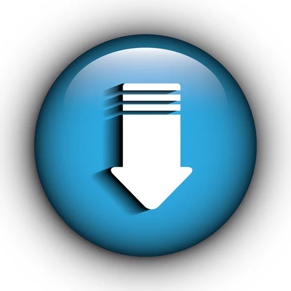 Descargar botón icono — Archivo Imágenes Vectoriales