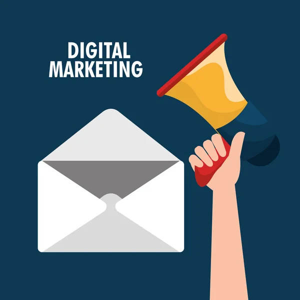 Marketing digitale e e-commerce — Vettoriale Stock