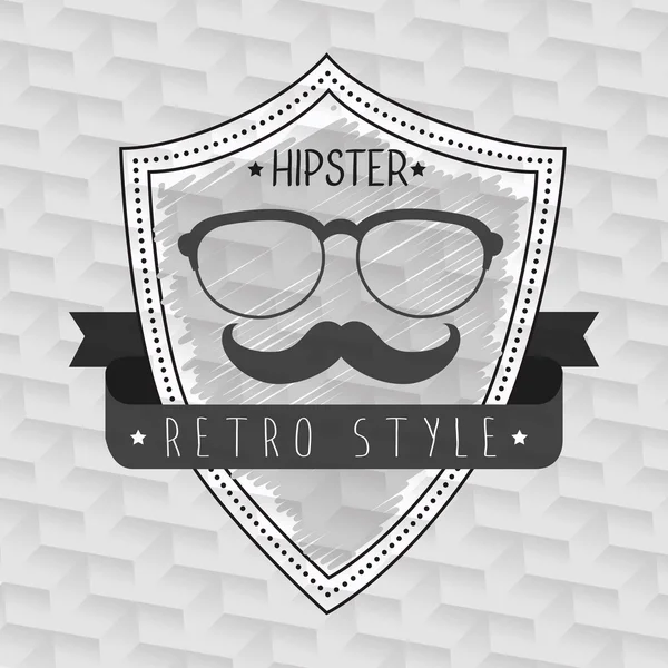 Hipster moda estilo de vida — Vector de stock