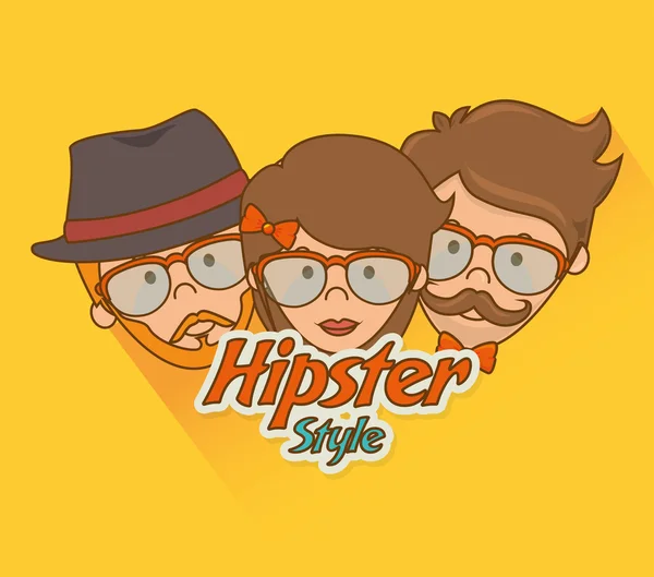 Hipster mode levensstijl — Stockvector
