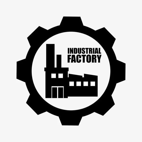 Fábricas e indústrias gráfico — Vetor de Stock