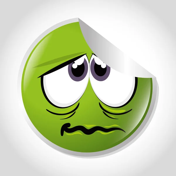 Cartoon emoticon grafica — Vettoriale Stock