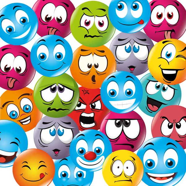 Cartoon emoticon graphic — Stock Vector