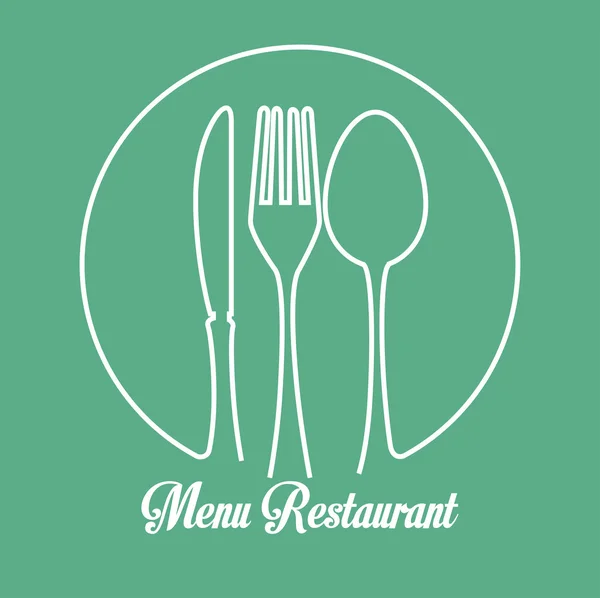 Σερβίτσια σε εστιατόριο και κουζίνα — Διανυσματικό Αρχείο