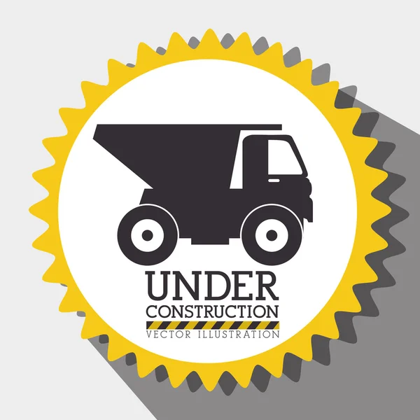 Under construction graphic advertising — Stock Vector