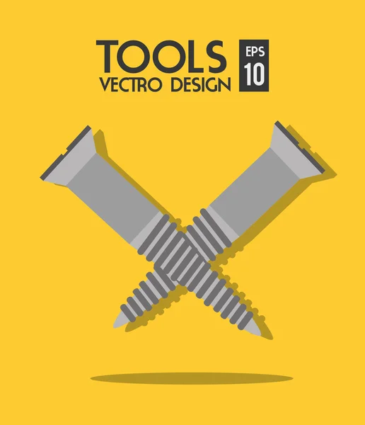 Bouw reparatie tools afbeelding — Stockvector