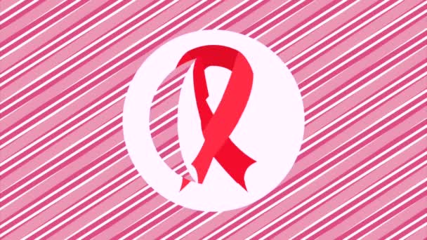 Breast cancer awareness design — Stock Video