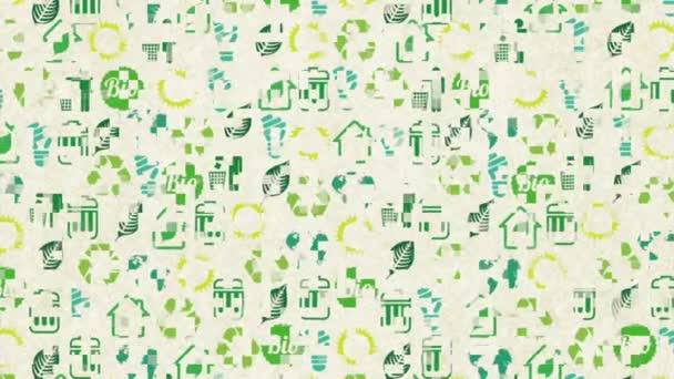 Desenho ícone ecologia — Vídeo de Stock