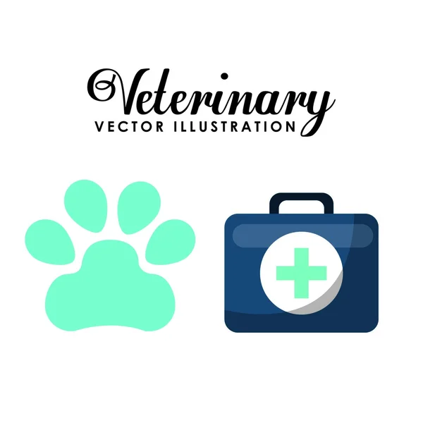 Veterinary centre design — Stock Vector