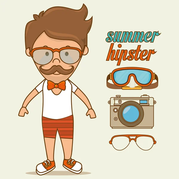 Zomer en reizen — Stockvector