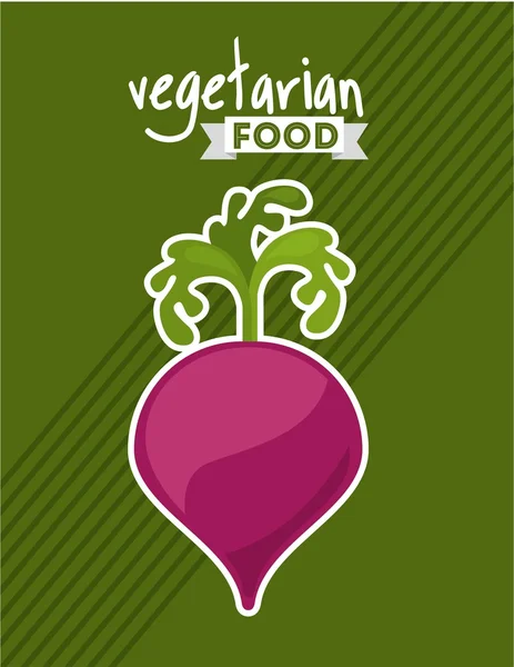 Diseño saludable de alimentos vegetarianos — Archivo Imágenes Vectoriales