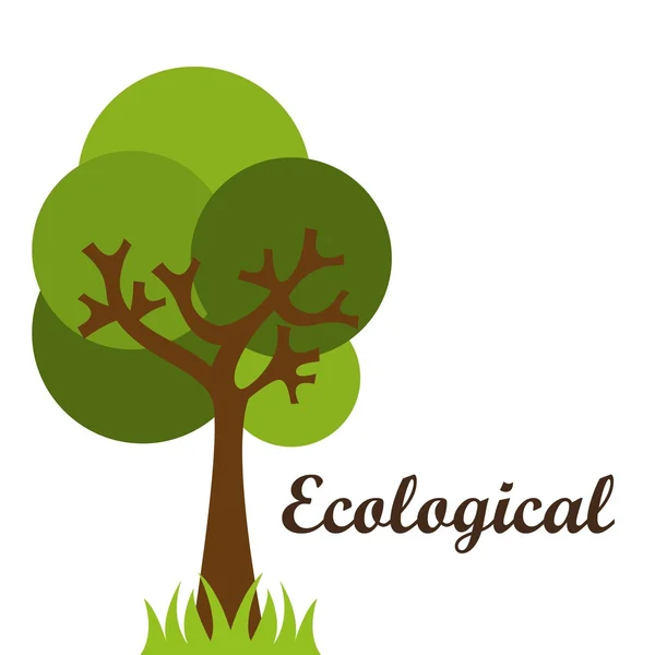 Ecological mind design — Stock Vector