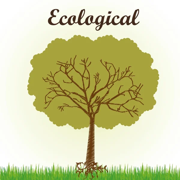 Progettazione della mente ecologica — Vettoriale Stock