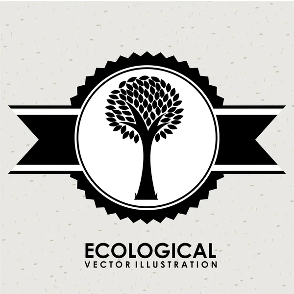 Ecological mind design — Stock Vector