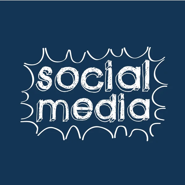 Sociale media ontwerp — Stockvector