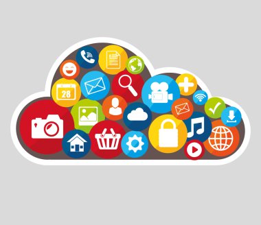 Sosyal Medya tasarım ile multimedya simgeler