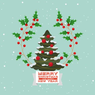 mutlu neşeli Noel tasarım