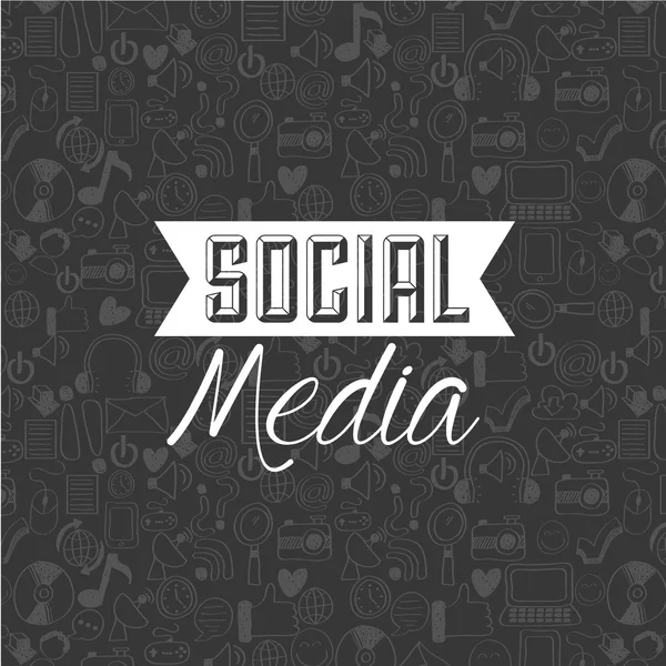 Social Media Design — Stockvektor