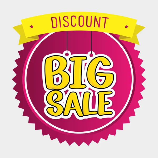 Shopping big sales offers — Stock Vector