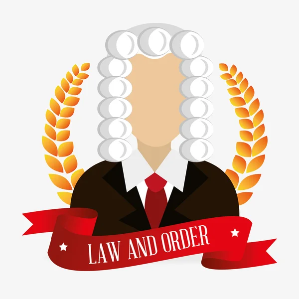 Lag och laglig rättvisa grafiska — Stock vektor