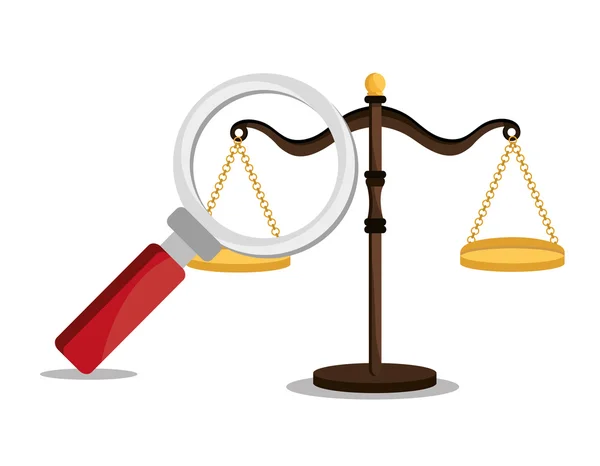 Hukuk ve yasal adalet grafiği — Stok Vektör