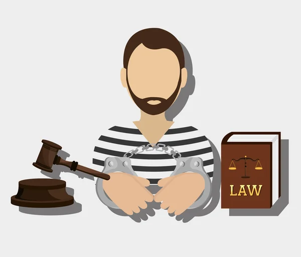 Lag och laglig rättvisa grafiska — Stock vektor