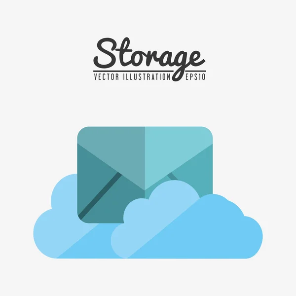 Storage center design — Stock Vector