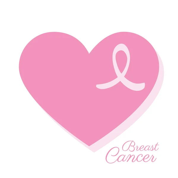 Breast cancer campaign — Stock Vector