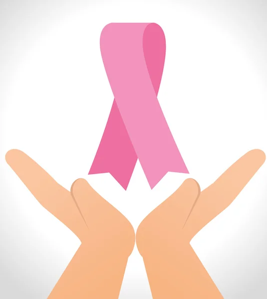 Breast cancer campaign — Stock Vector