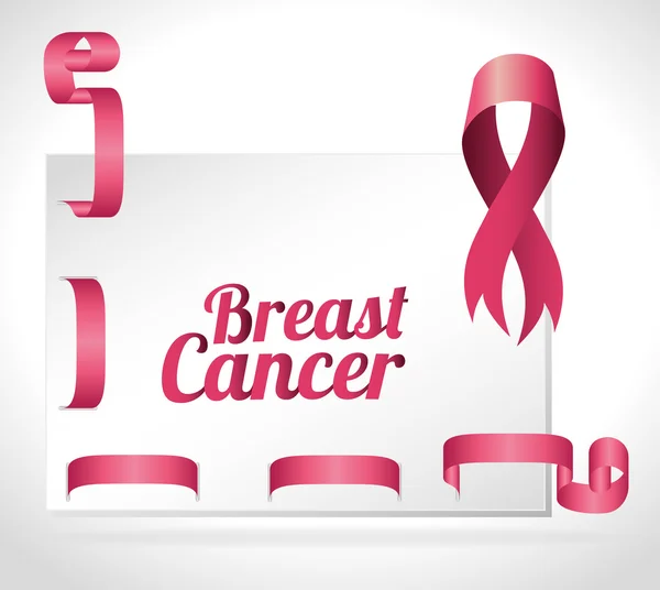 Breast cancer campaign — Stock Vector