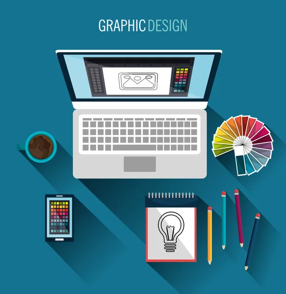 Graphisme art et profession thème — Image vectorielle