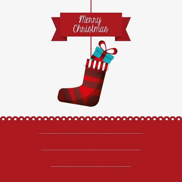 Happy merry christmas design — Stock vektor