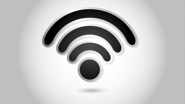 Diseño de conexión Wifi — Vídeos de Stock