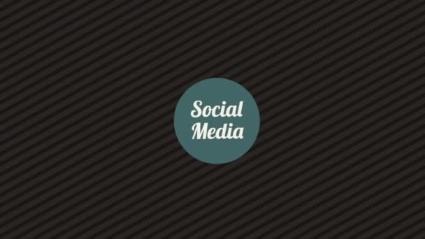 Icone dei social media — Video Stock