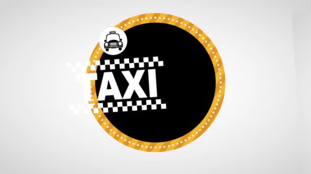 Taksi hizmeti tasarım — Stok video