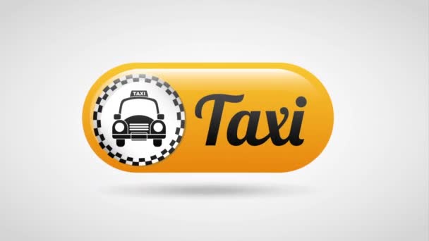 Diseño del servicio de taxi — Vídeos de Stock